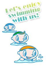 Let's enjoy swimming with us!